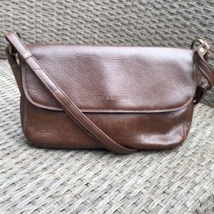 Derek Alexander Lined Leather Crossbody Bag